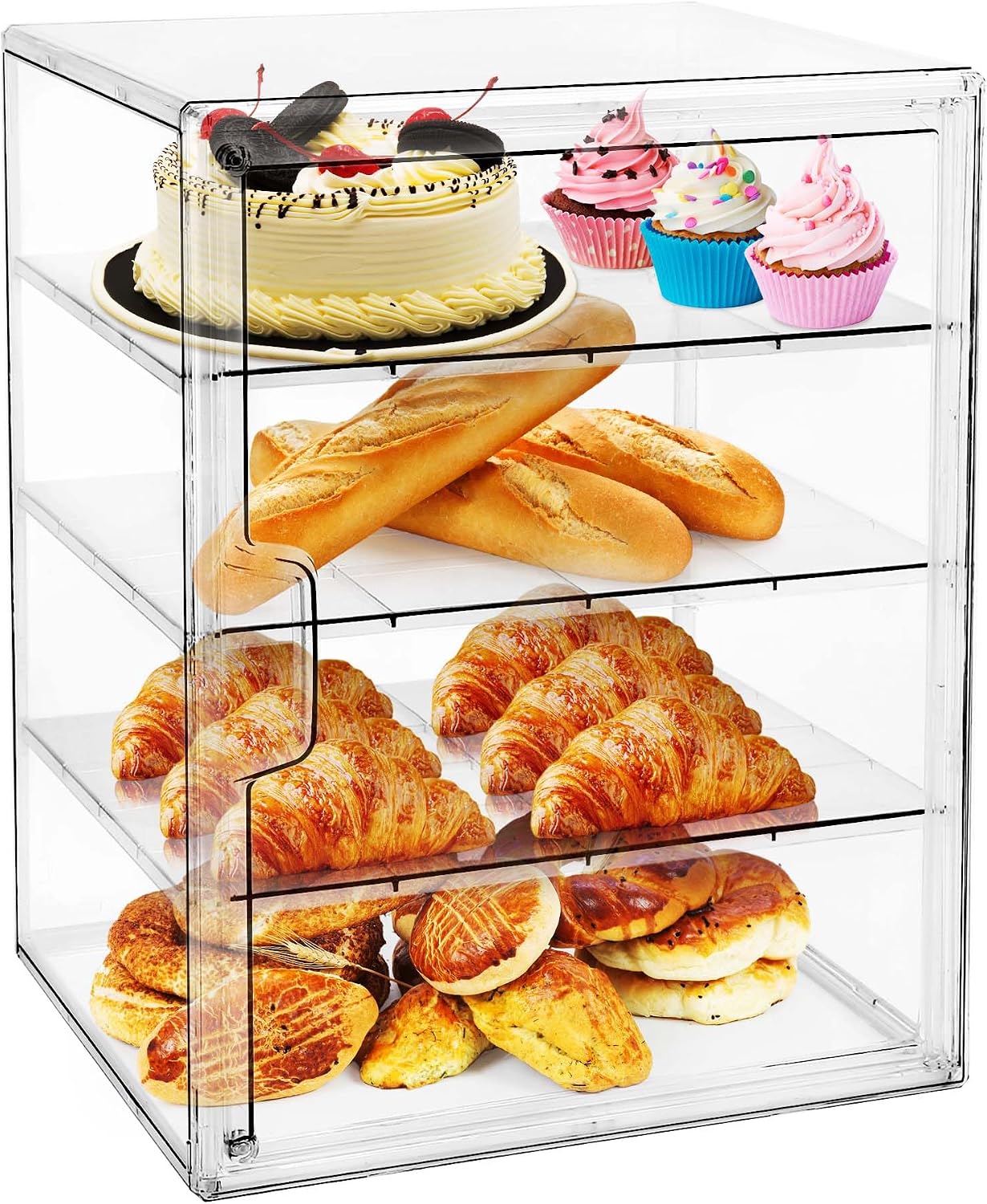 Kitchen Baking Containers - Pastry Display Case,Bread Box for Kitchen