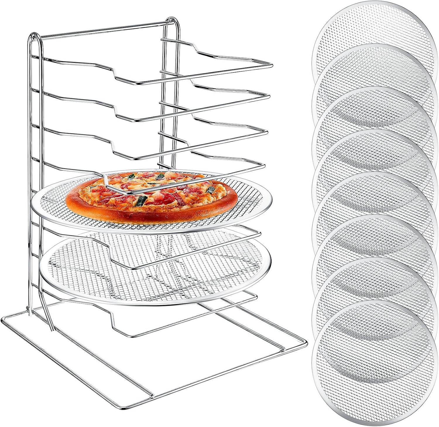 Commercial Kitchen For Baking - Pizza Rack 8 Tiered Stand With