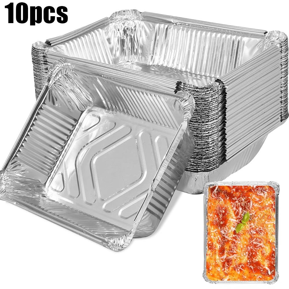 Kitchen Baking Containers - 10PCS Disposable Aluminum Foil Food Storage