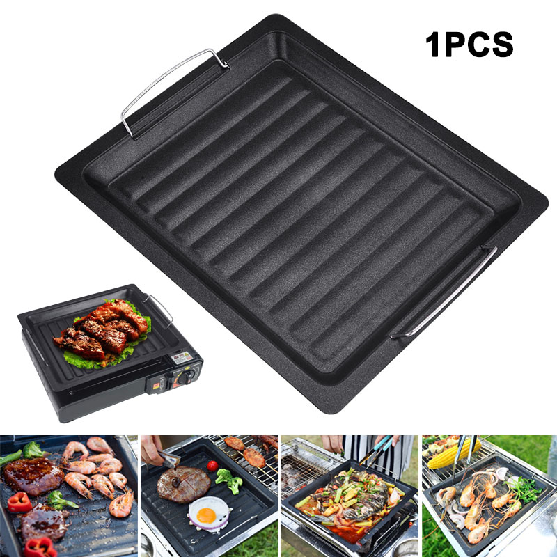 Kitchen Baking Containers - Outdoors Thick Square Grill Pan With