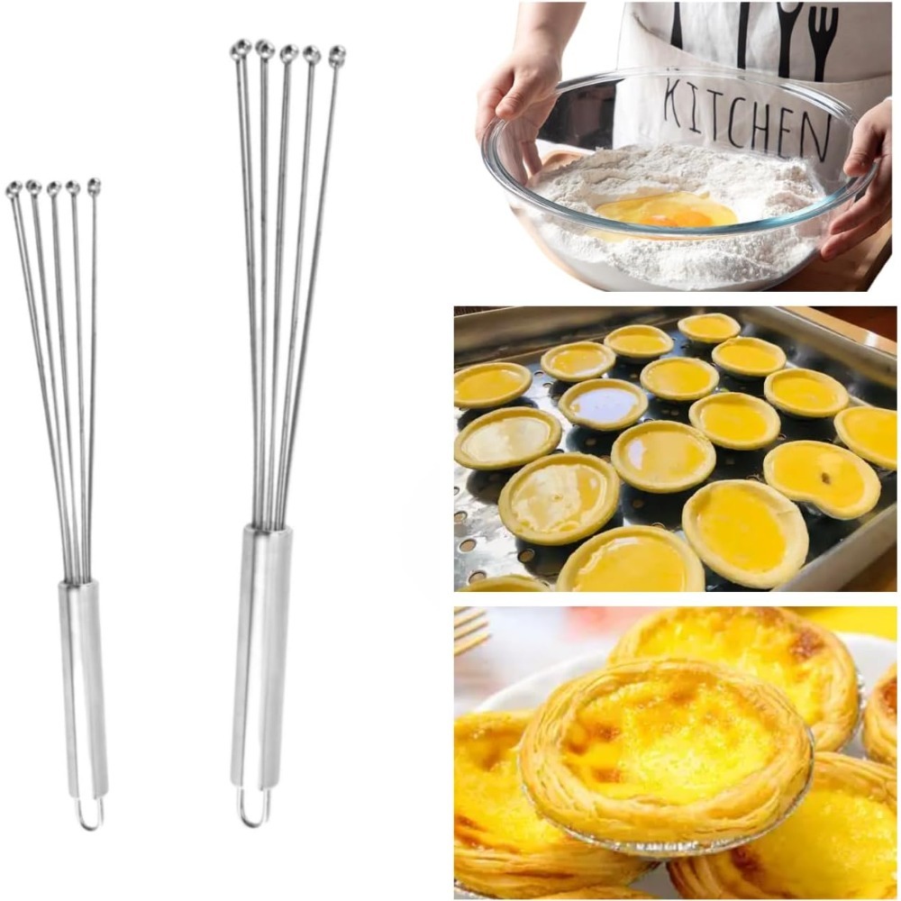 Kitchen Baking Necessities - Stainless Steel Manual Egg Beater 10/12