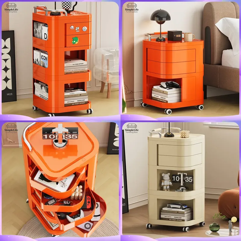 Kitchen Baking Cart - Kitchen Cart with Wheels Rolling Storage