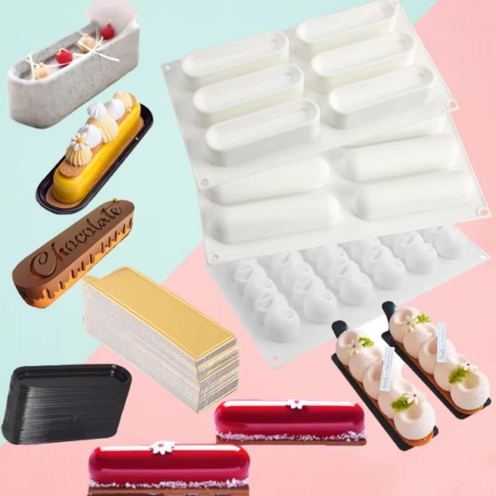Kitchen Baking Gadgets - New Silicone Mousse Cake Mold Long