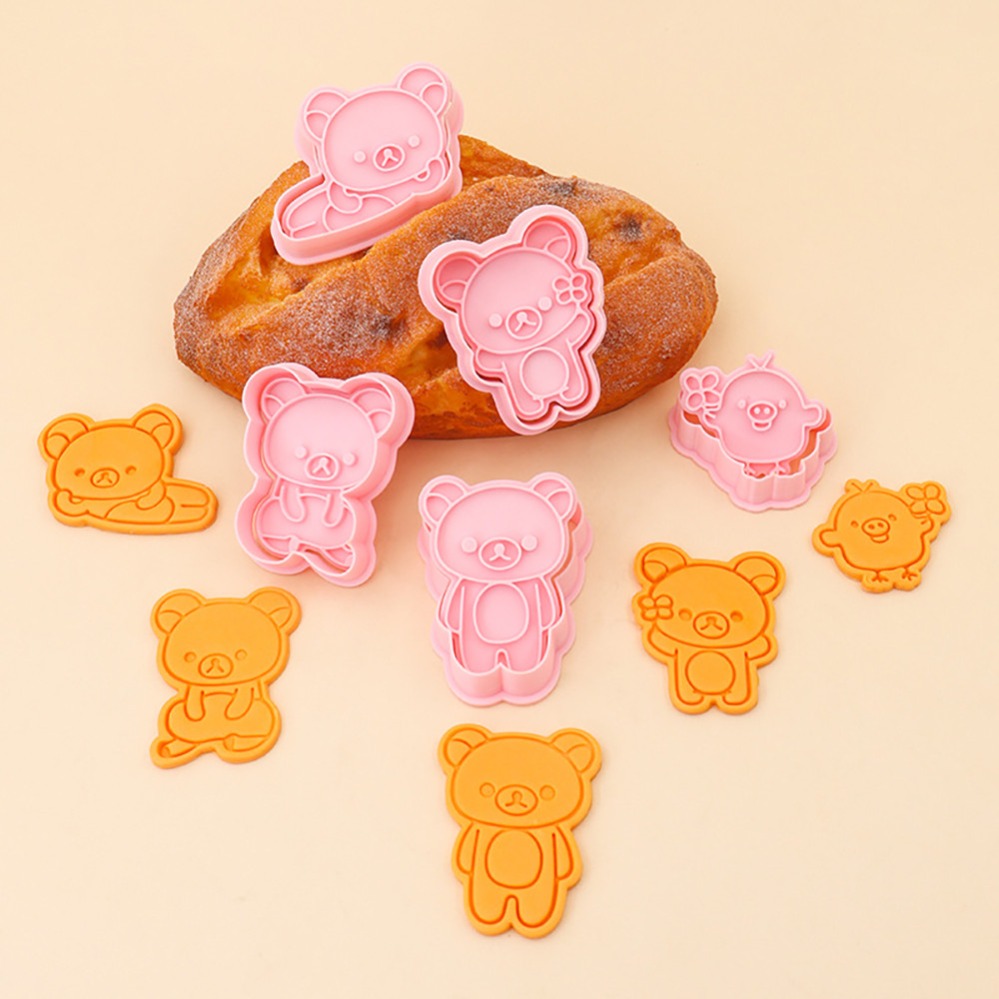 Kitchen Baking Molds - Cookie Cutters Cartoon Bear Biscuit Mold