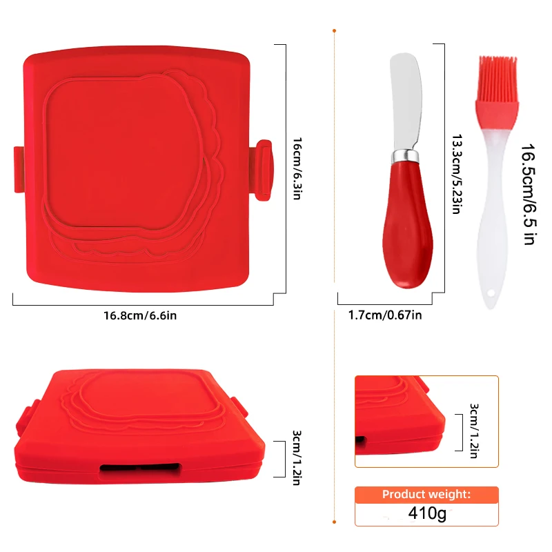 3pack Food Grade Sandwich Toas - Kitchen Baking Gadgets review and price