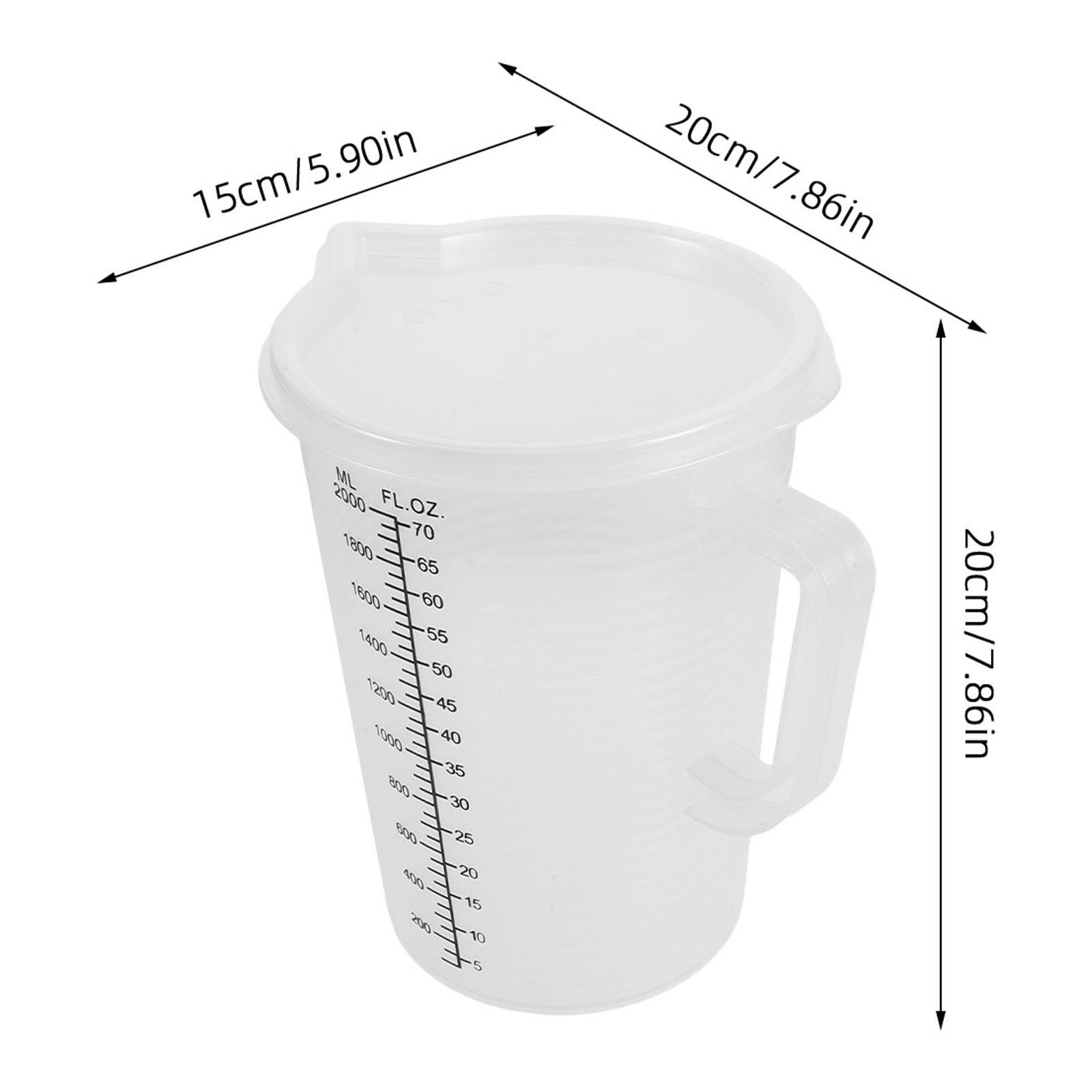 2.0L Measuring Cups Double Sid - Kitchen Baking Containers review and price