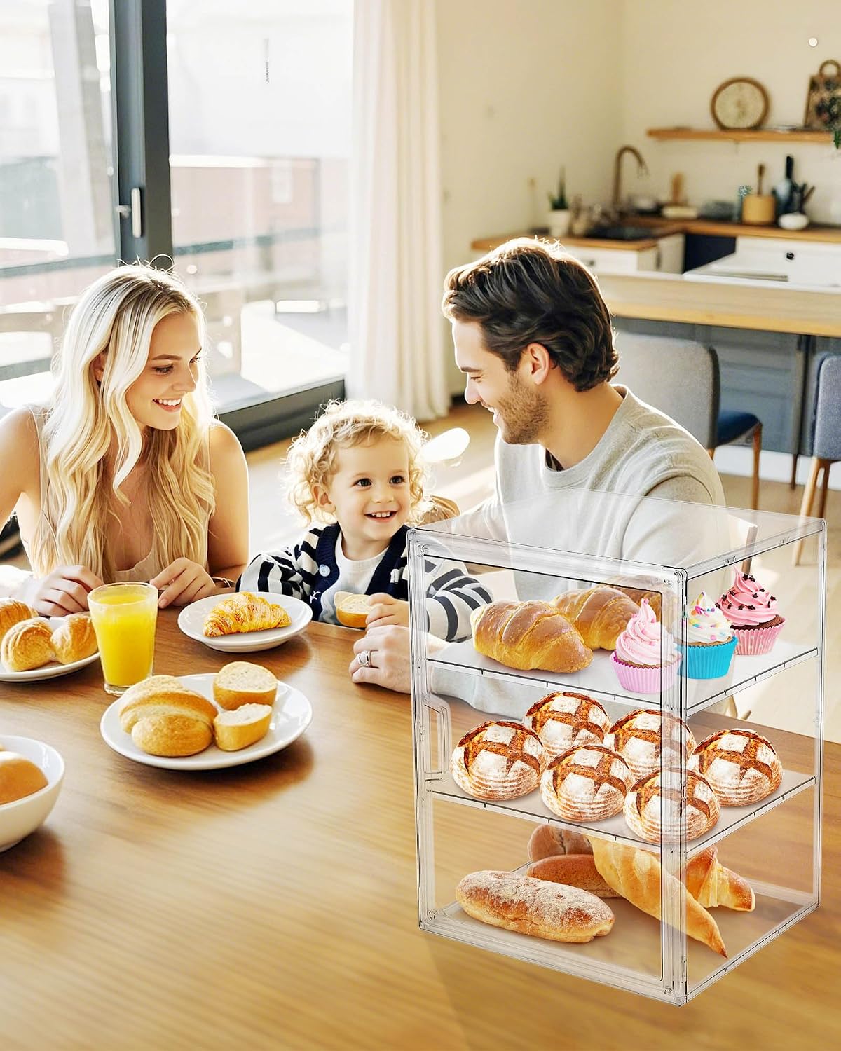 Pastry Display Case,Bread Box  - Kitchen Baking Containers review and price