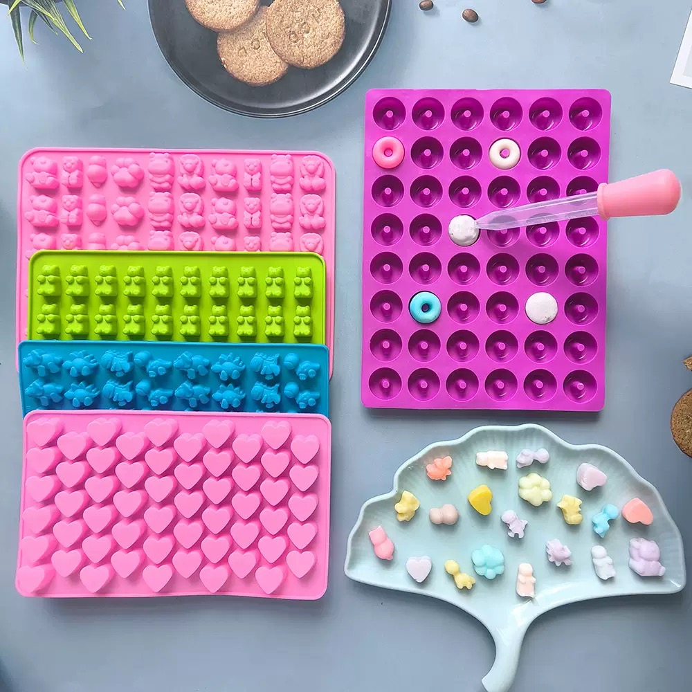 7Pcs Candy Silicone Moulds wit - Kitchen Baking Molds review and price