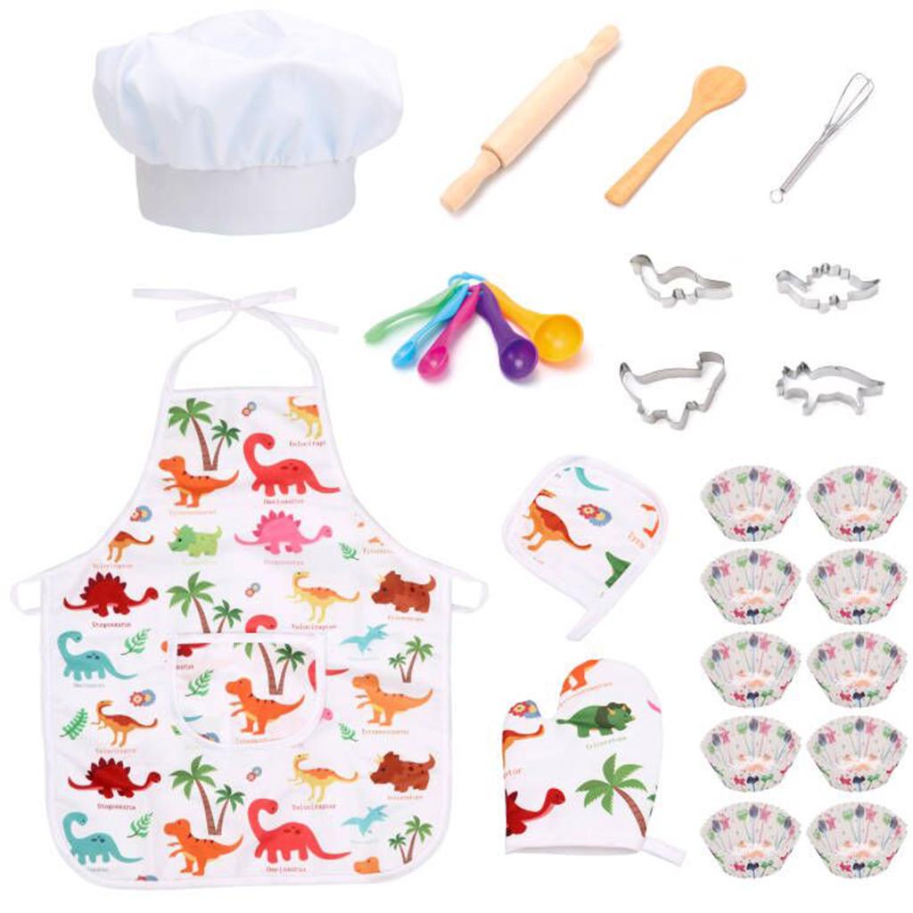25x Roleplay Kids Chef Costume - Kitchen Kids Baking Set review and price