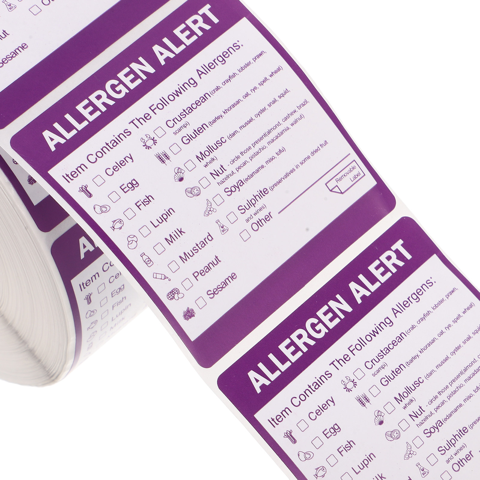 2 Rolls 2 Inch Allergen Label  - Commercial Kitchen For Baking review and price