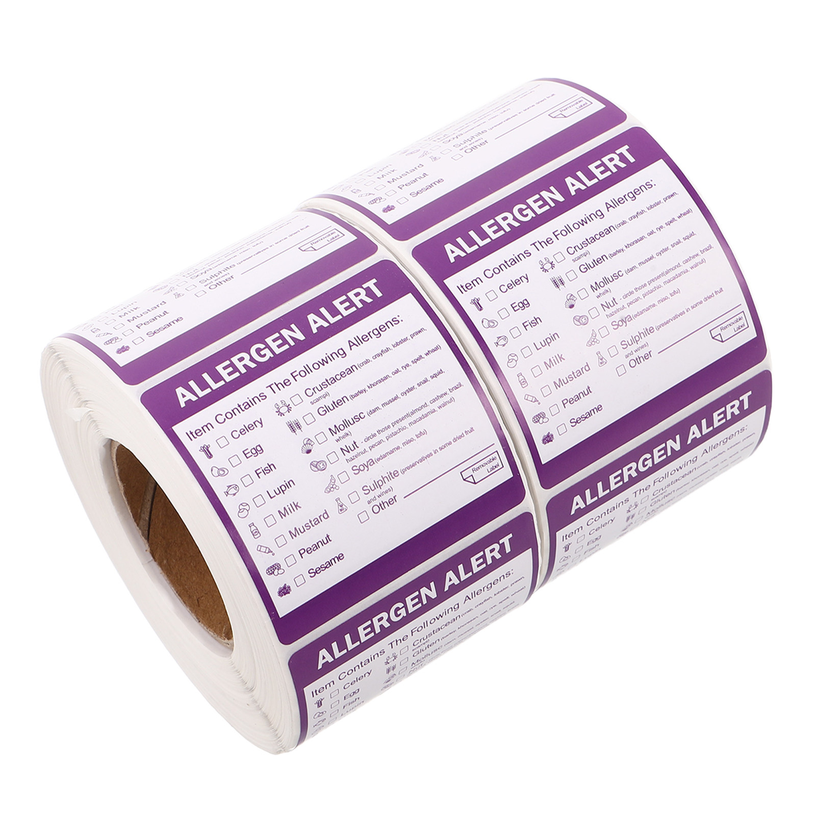 2 Rolls 2 Inch Allergen Label  - Commercial Kitchen For Baking review and price