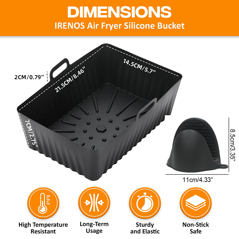 Silicone Air Fryer Liners Non- - Kitchen Baking Zone review and price