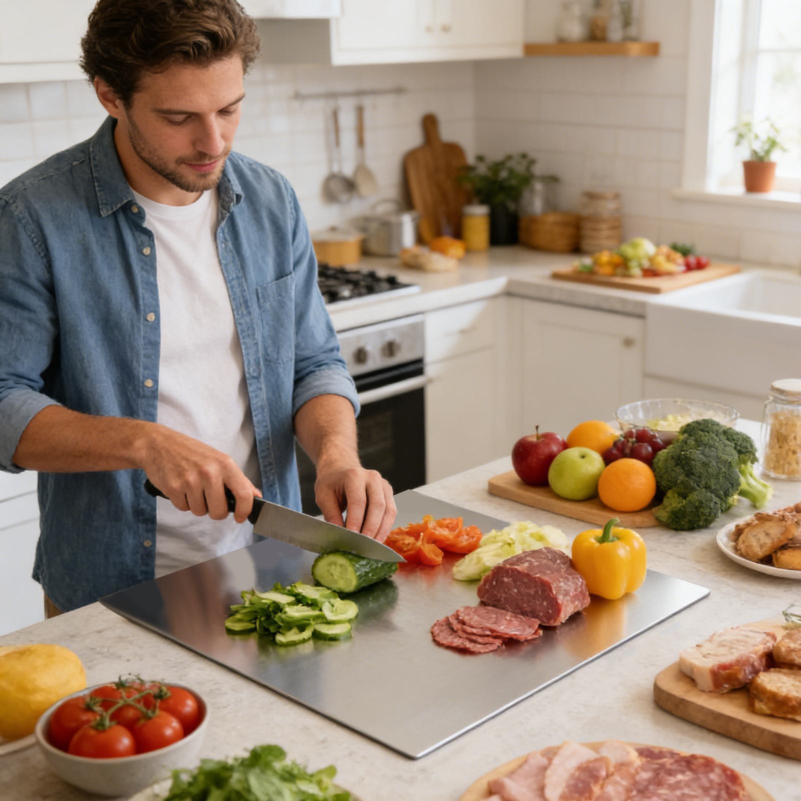 Stainless Steel Cutting Board  - Baking In Kitchen review and price