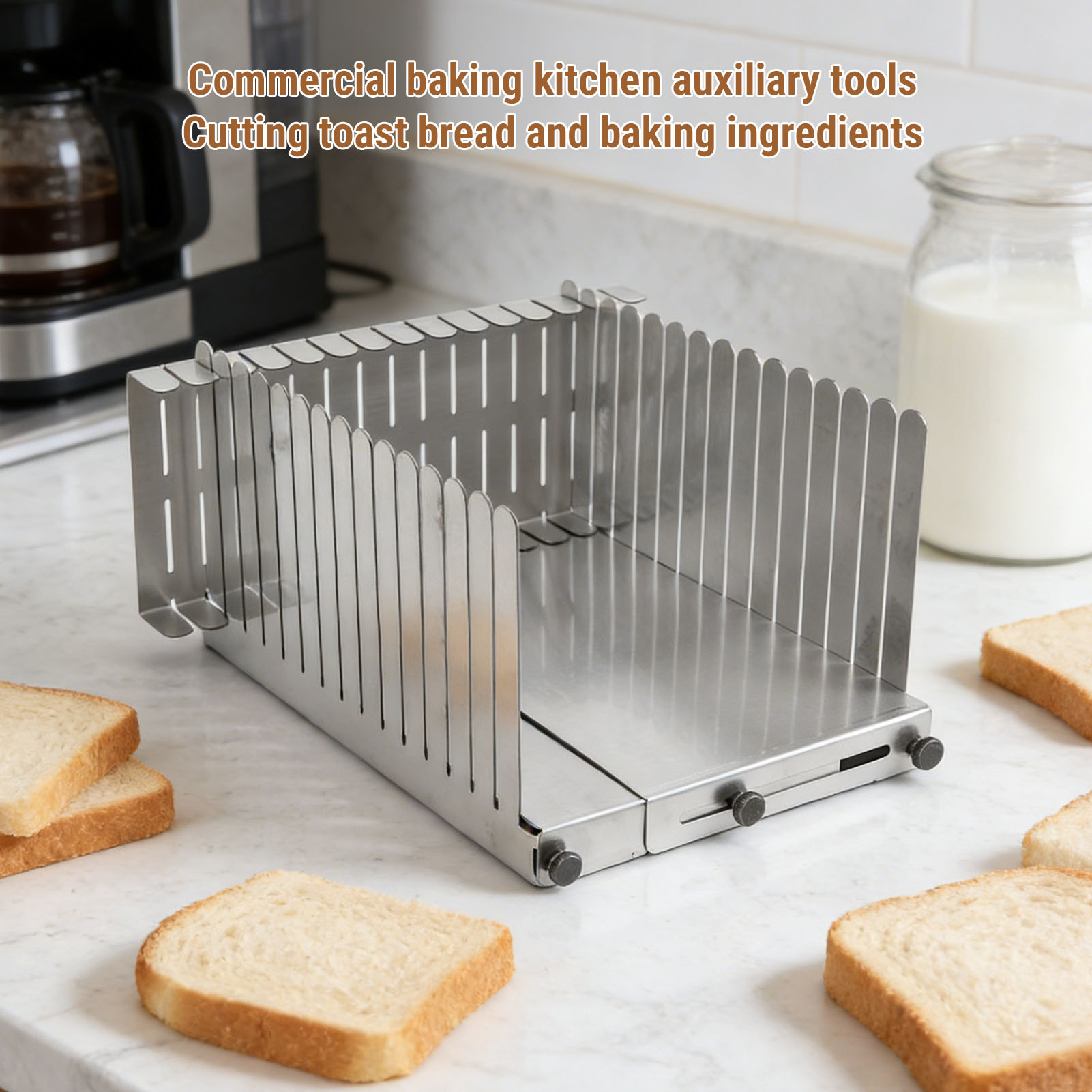 Bread Slicing Guide Stainless  - Commercial Kitchen For Baking review and price
