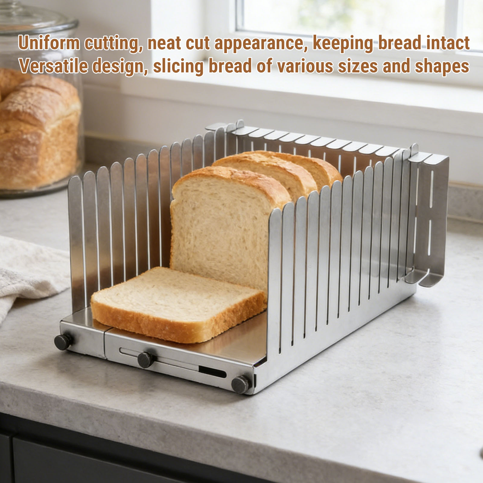 Bread Slicing Guide Stainless  - Commercial Kitchen For Baking review and price
