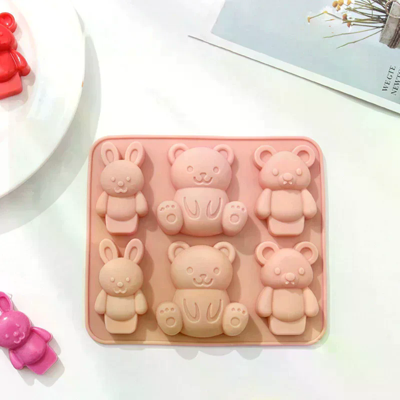 /PFU/Silicone Mold Cute Cartoo - Baking Kitchen For Kids review and price