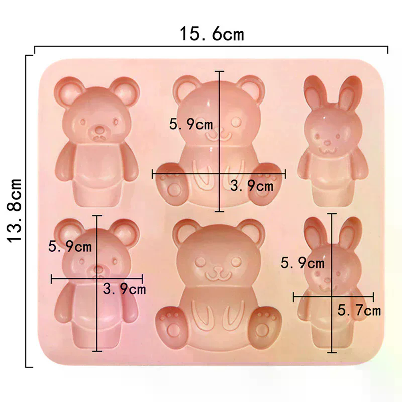 /PFU/Silicone Mold Cute Cartoo - Baking Kitchen For Kids review and price