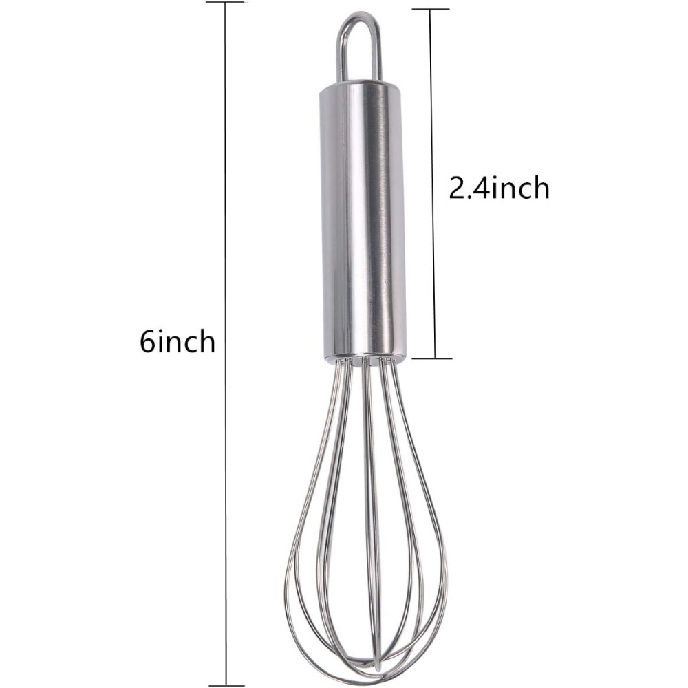 Stainless Steel Mini Whisk 6 I - Kitchen Baking Containers review and price