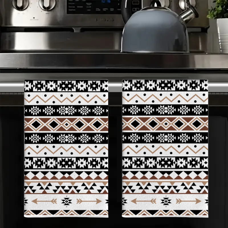 2Pcs, Black and White Geometri - Kitchen Baking Necessities review and price