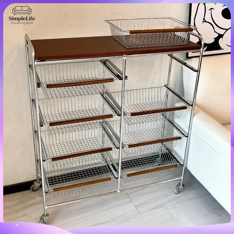 Retro Kitchen Cart with Wheels - Kitchen Baking Cart review and price