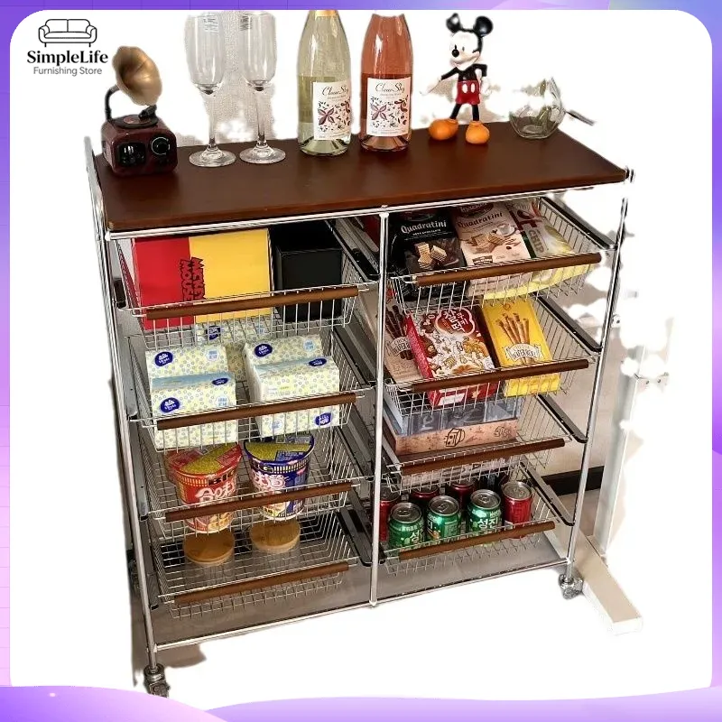 Retro Kitchen Cart with Wheels - Kitchen Baking Cart review and price