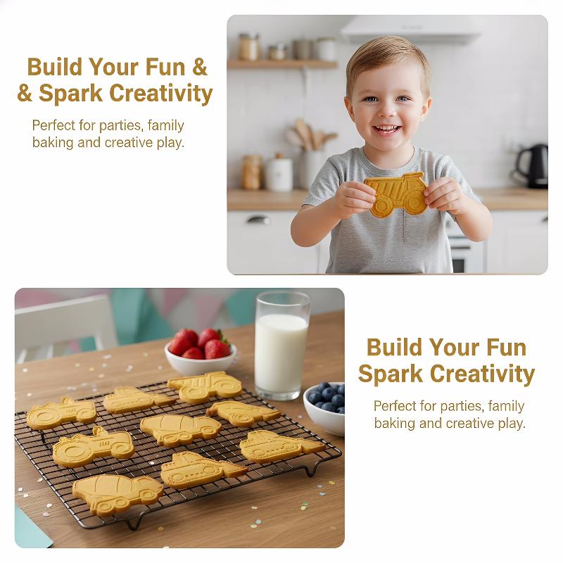 3D Vehicle Cookie Cutter 4pcs  - Kitchen Kids Baking Set review and price