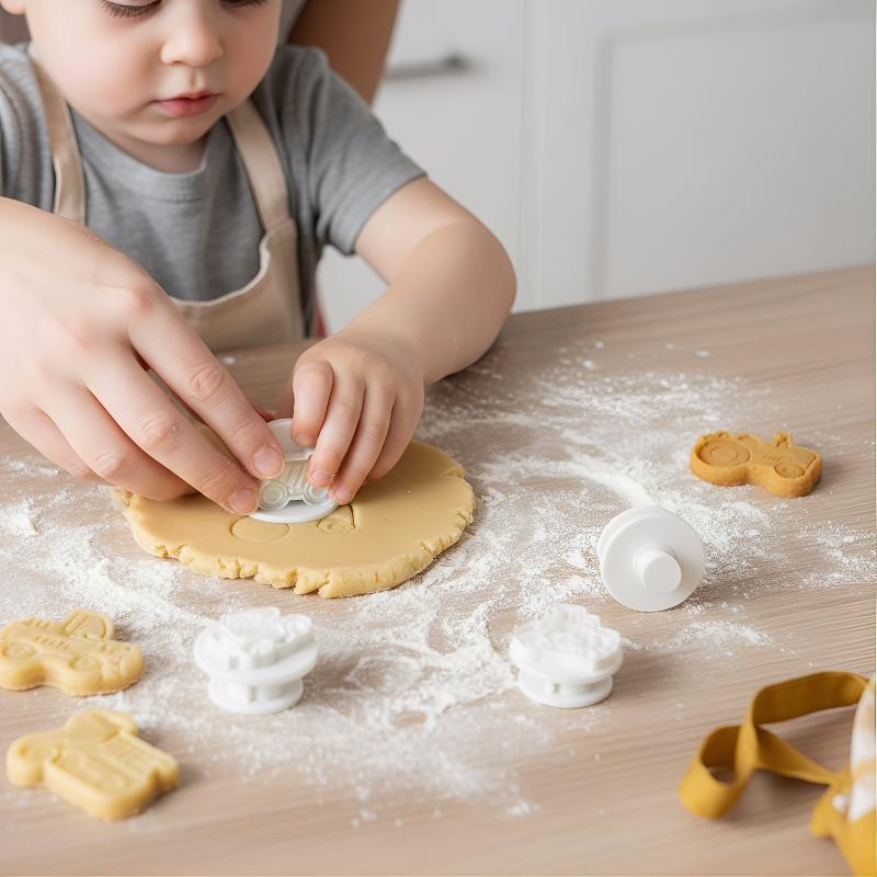 3D Vehicle Cookie Cutter 4pcs  - Kitchen Kids Baking Set review and price