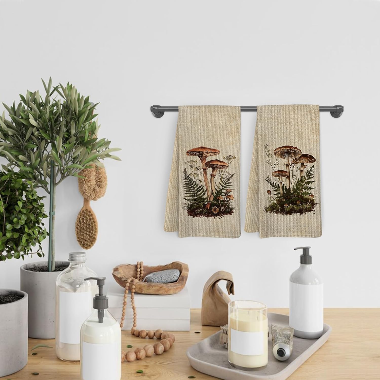 2Pcs, Vintage Mushroom Kitchen - Kitchen Baking Necessities review and price