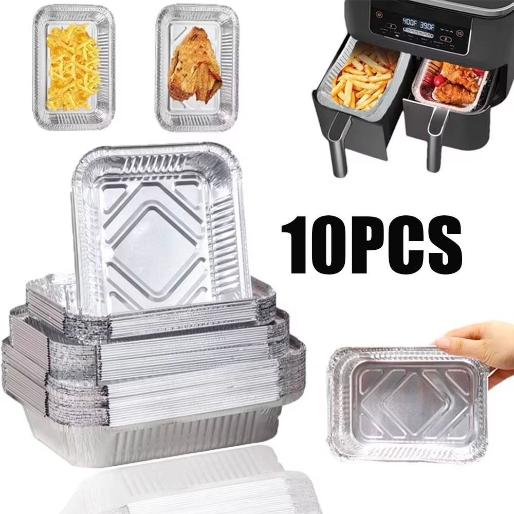 10PCS Disposable Aluminum Foil - Kitchen Baking Containers review and price