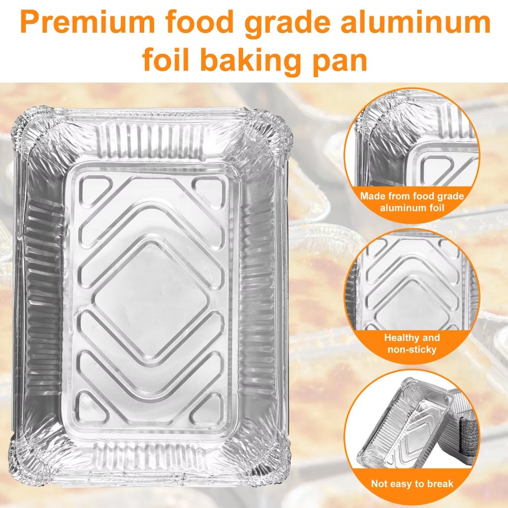 10PCS Disposable Aluminum Foil - Kitchen Baking Containers review and price