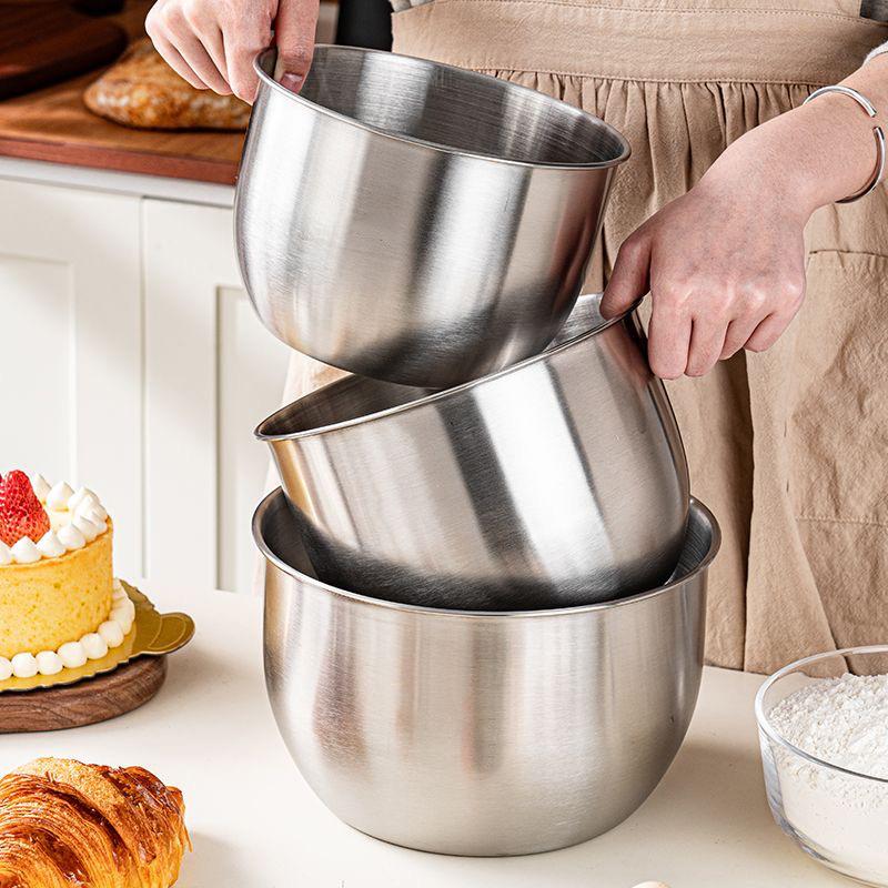 1Pc Stainless Steel Mixing Bow - Kitchen Baking Containers review and price