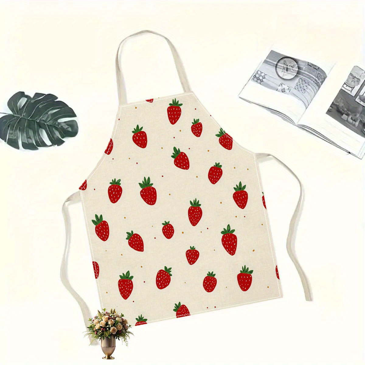 1pc Strawberry Apron Fruit Pat - Baking Kitchen For Kids review and price