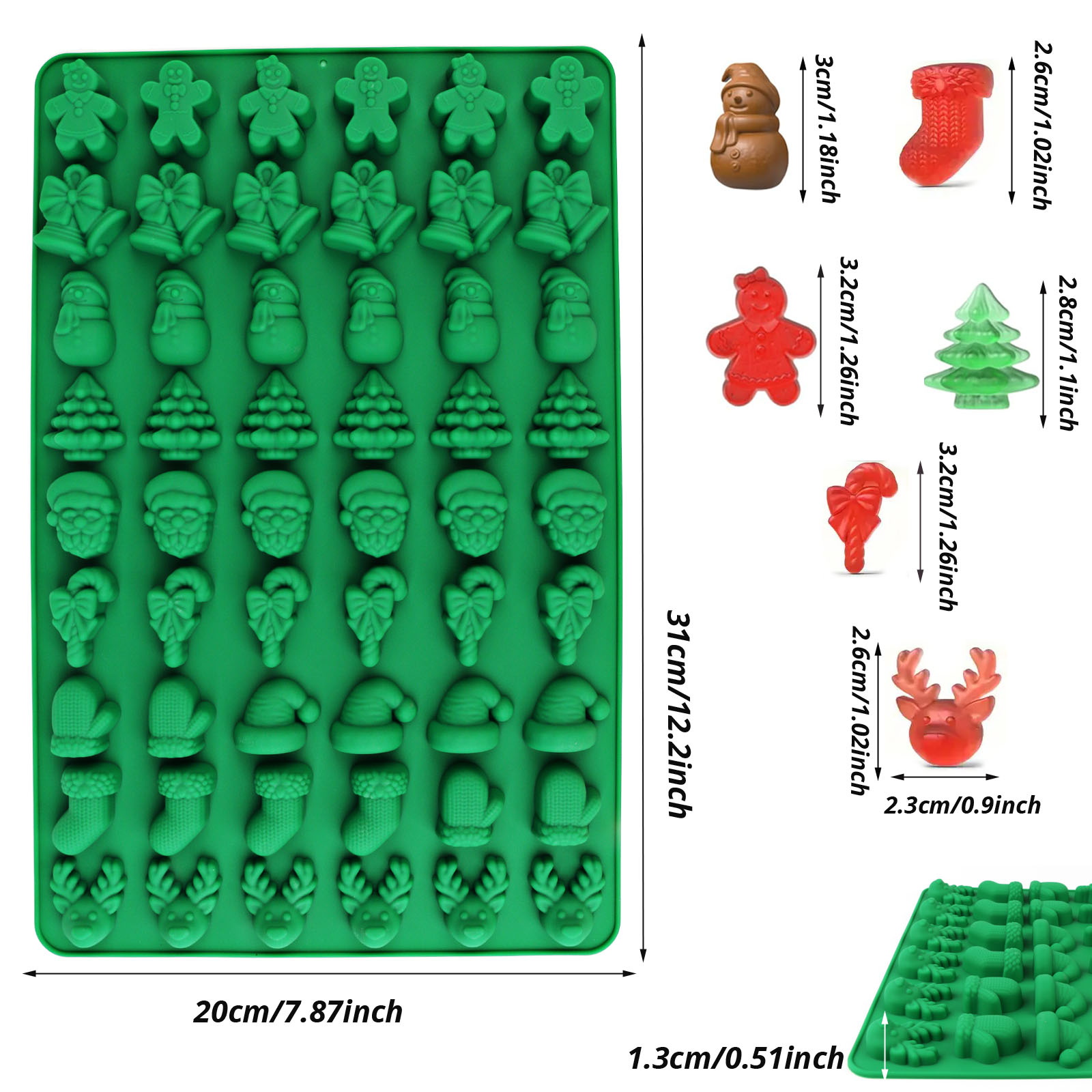 Four Types of Christmas-Themed - Kitchen Baking Molds review and price