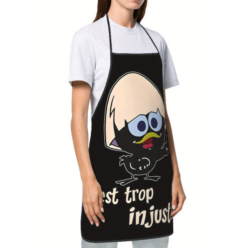 Cartoon Chicken Print Apron Bl - Kitchen Baking Background review and price