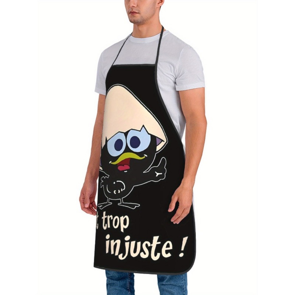 Cartoon Chicken Print Apron Bl - Kitchen Baking Background review and price