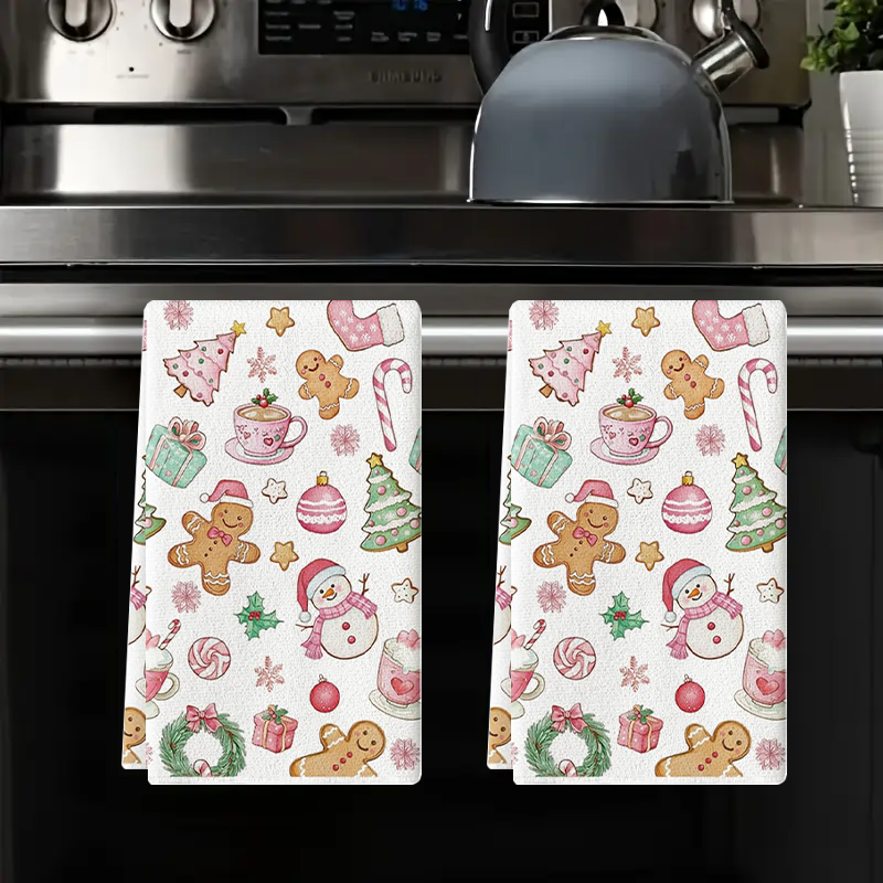 2Pcs, Pink Snowman Christmas T - Kitchen Baking Necessities review and price