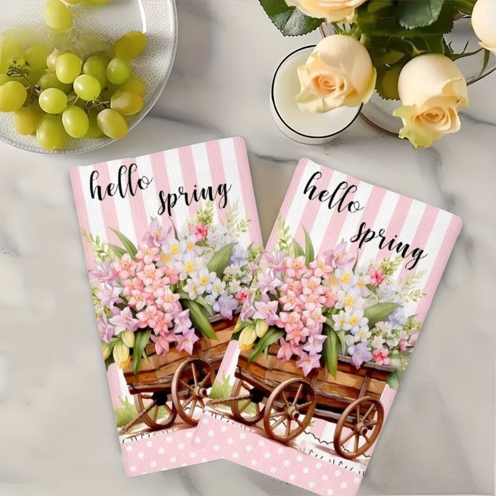 2Pcs, Spring Flower Cart Kitch - Kitchen Baking Cart review and price