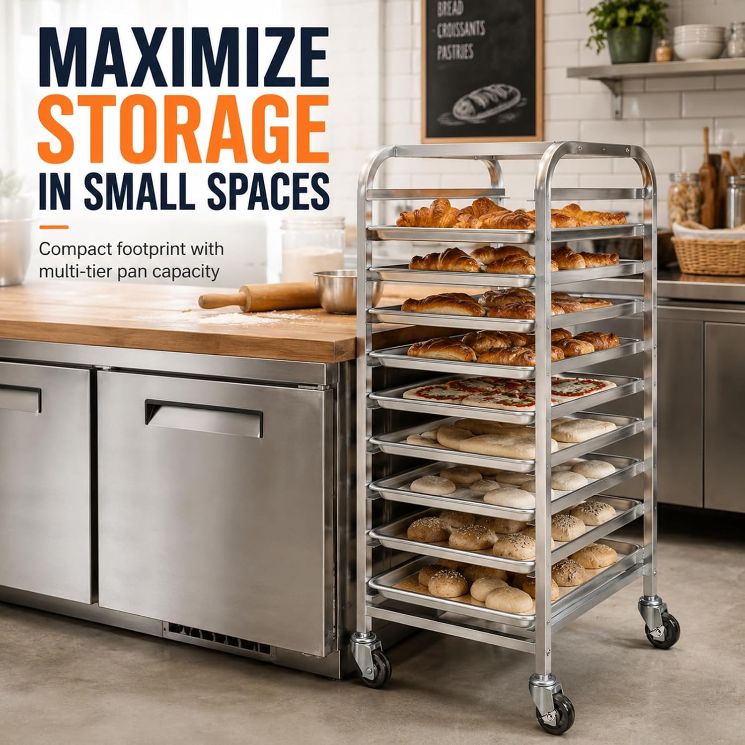10 Tier Stainless Steel Sheet  - Kitchen Baking Cart review and price