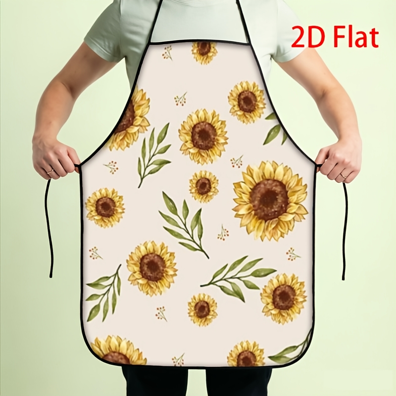 1pc 2D Printed Creative Apron  - Kitchen Baking Background review and price