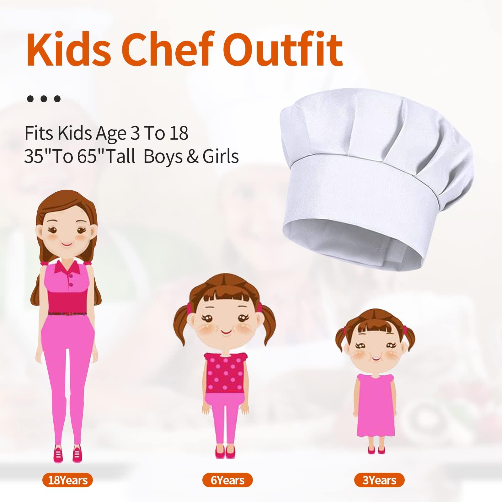 4PCS White Party Cap Hat Costu - Baking Kitchen For Kids review and price